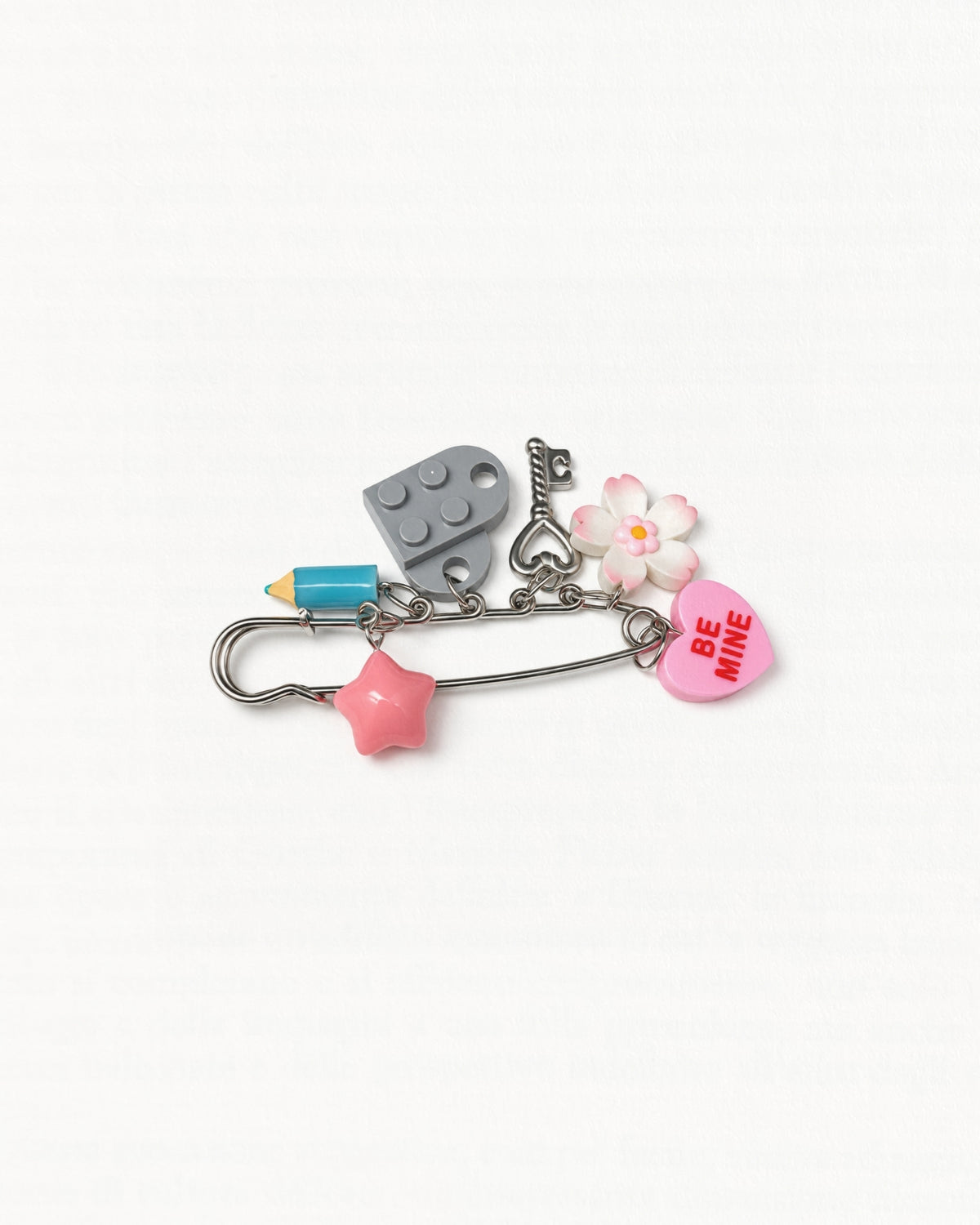 Locker Note Charm Pin