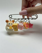 Cheese Plz Charm Pin