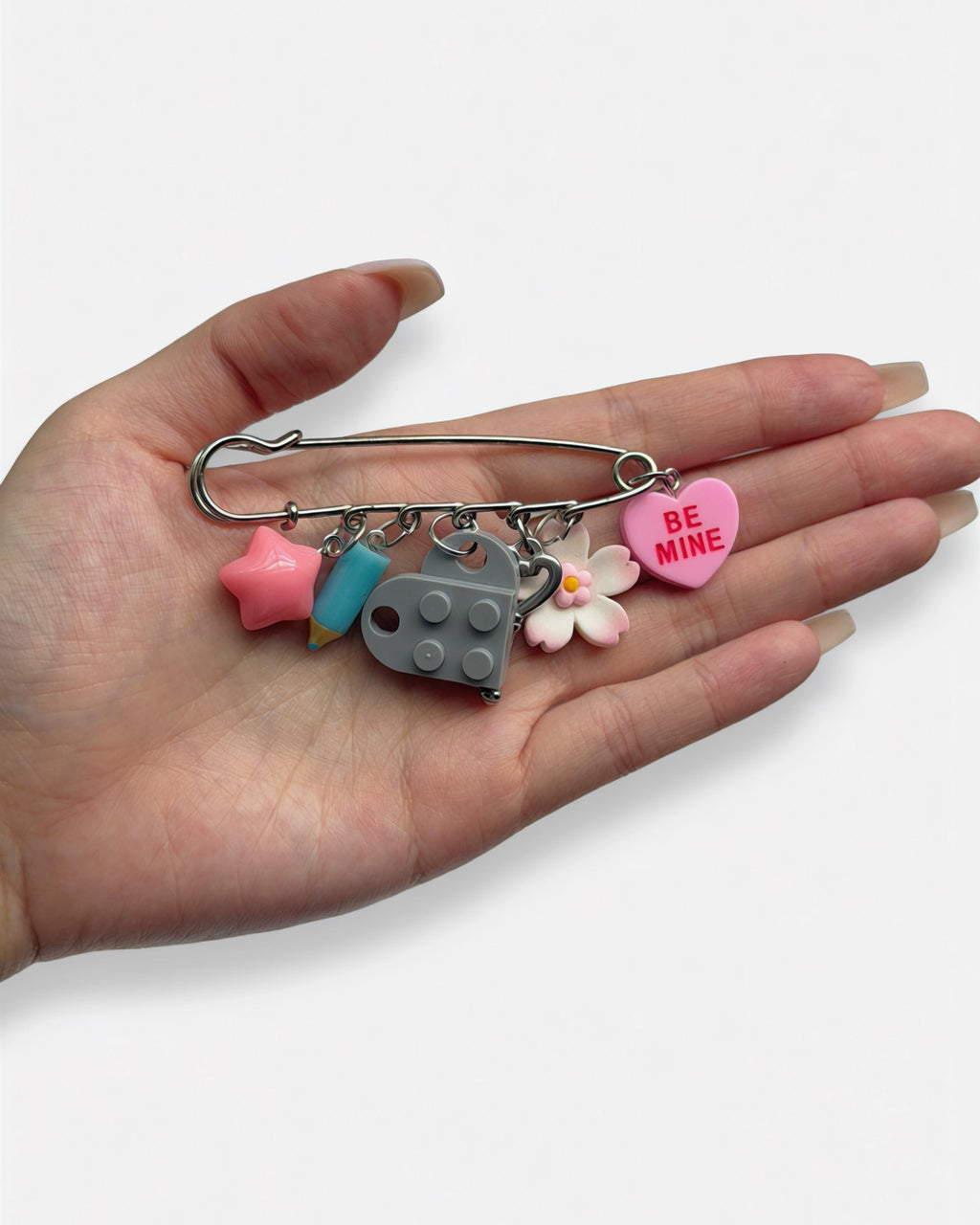Locker Note Charm Pin