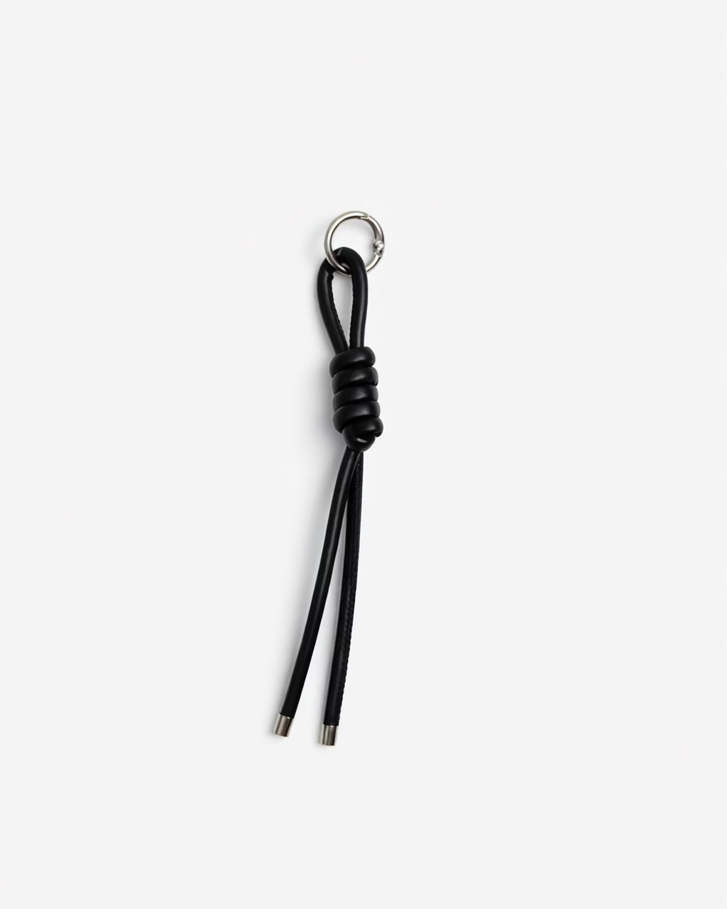 Leather Knotty Loop Keychain