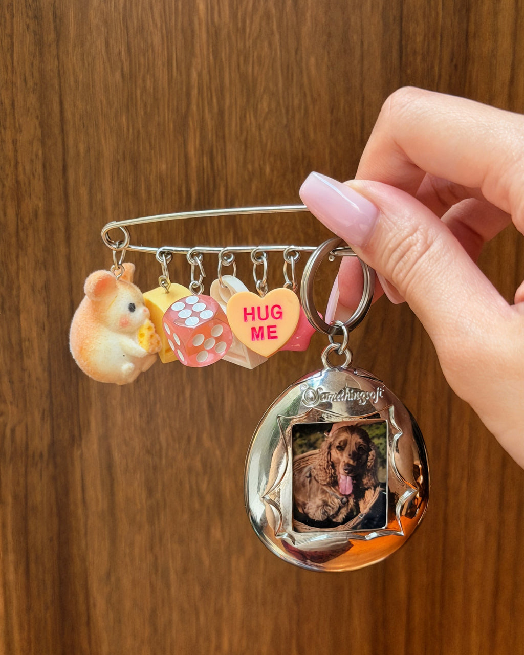 Cheese Plz Charm Pin