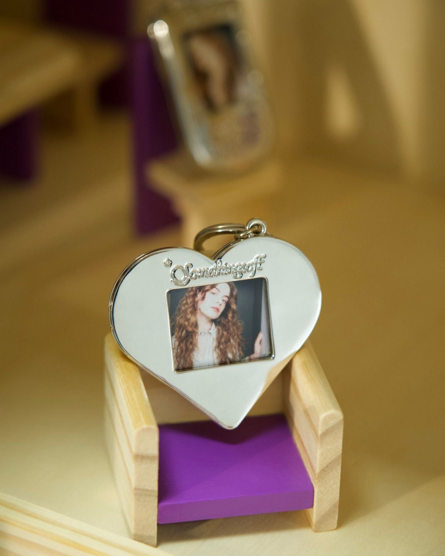 HEART PHOTO KEYCHAIN