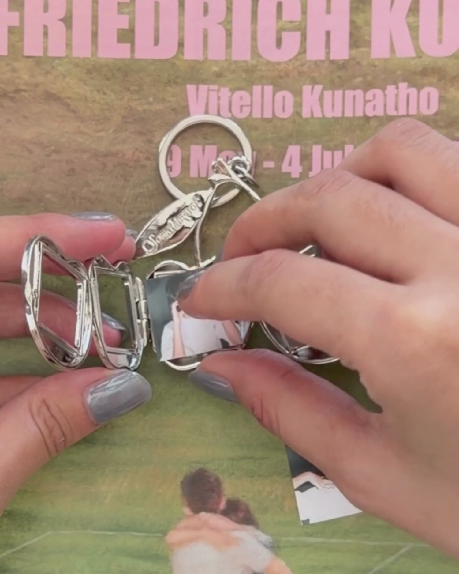 CHERRY PHOTO KEYCHAIN